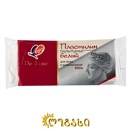 პლასტელინი სკულპტურული 500გრ.  LUCH (თეთრი) (12) 34С 2244-08