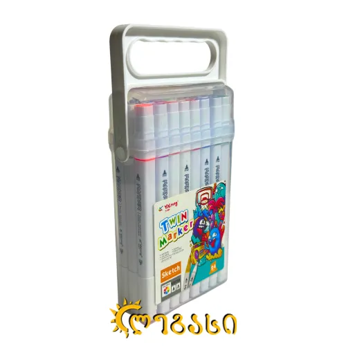 სკეჩ მარკერები (24 ფერი) TWIN MARKER
