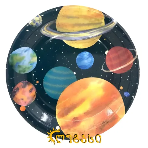 დაბადების დღის თეფში საბავშვო 10-ც.  #-9 . დიდი