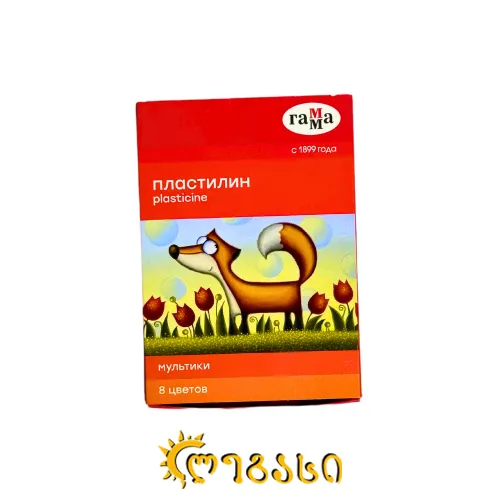 პლასტელინი (8 ფერი) 