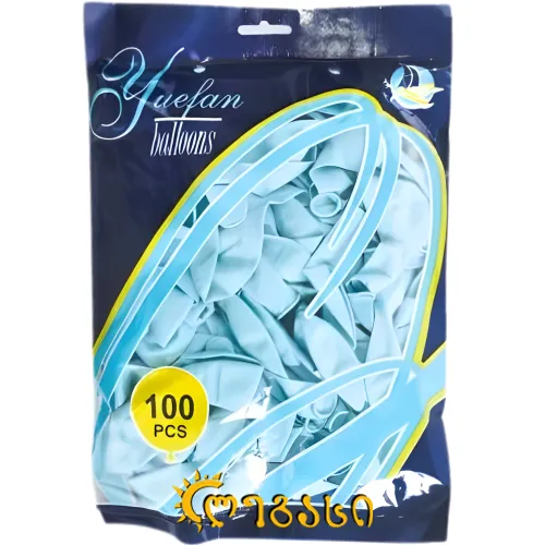 გასაბერი ბუშტი 100ც (ცისფერი)