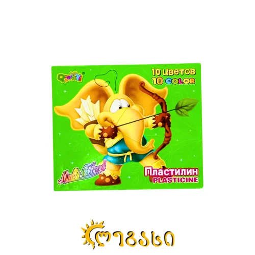 პლასტელინი (10 ფერი) 