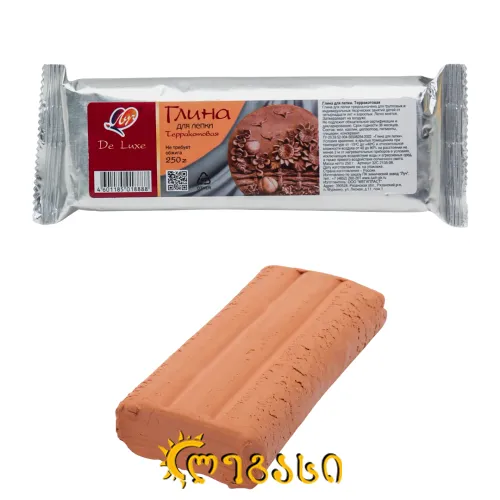 თიხა 500გრ. ტერაკოტა LUCH "De Luxe”