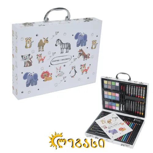 ნაკრები - ფლომასტერი და ფანქრები 29.5*23*5სმ.