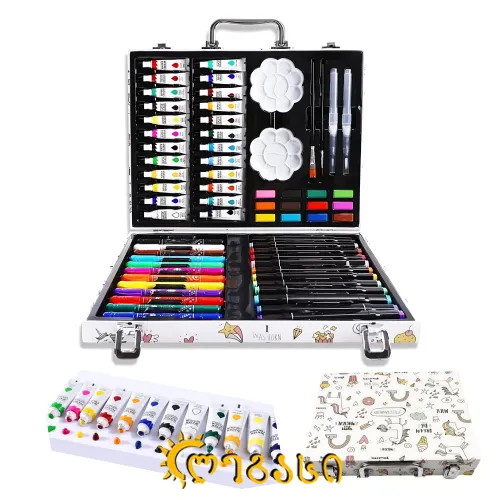 ნაკრები - ფლომასტერი და ფანქრები (საღებავები)