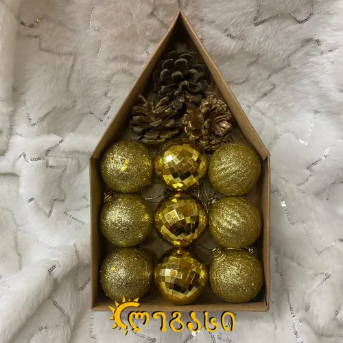 საახალწლო ნაძვის ხის მოსართავი