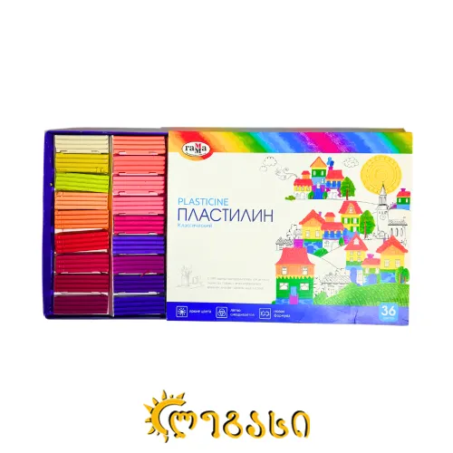 პლასტელინი (36 ფერი)