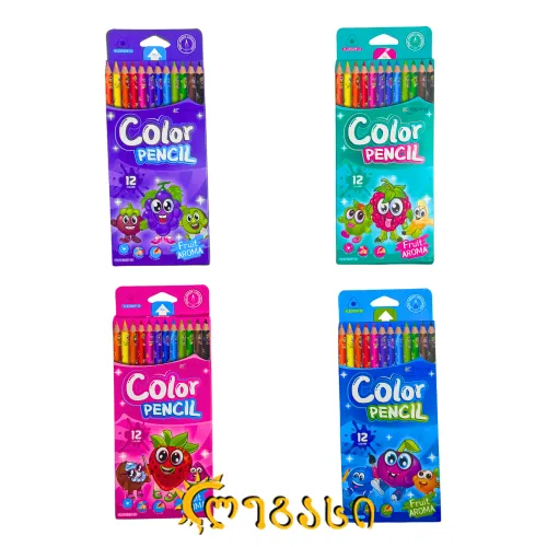 ფერადი ფანქრები (12 ფერი) COLOR PENCIL