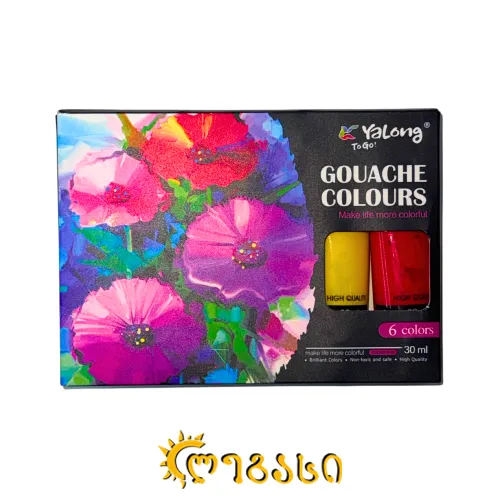 გუაში (6 ფერი) 30 მლ GOUACHE COLOURS