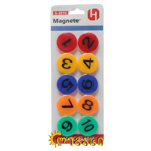 დაფის მაგნიტი ციფრებით 10-ც.