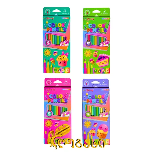 ფერადი ფანქარები (12 ფერი)