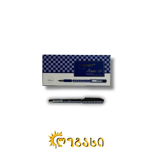 საწერი კალამი პიანო ტუშის ლურჯი-36397-შავი