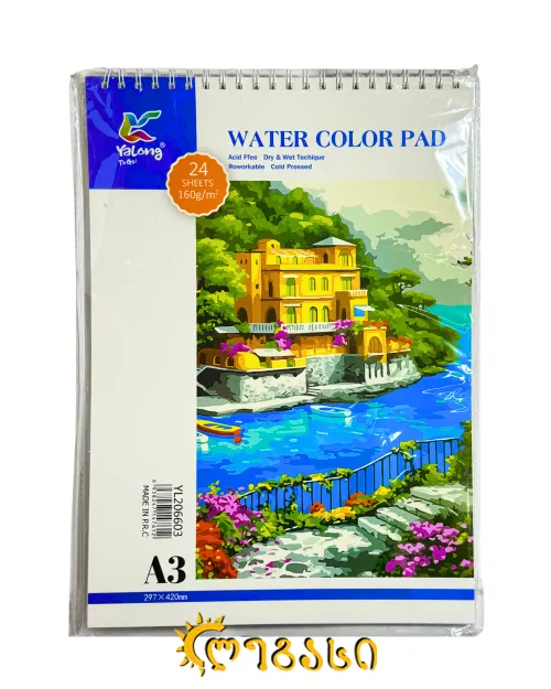 სამხატვრო (აკრილით) რვეული (24 ფურცელი) A3