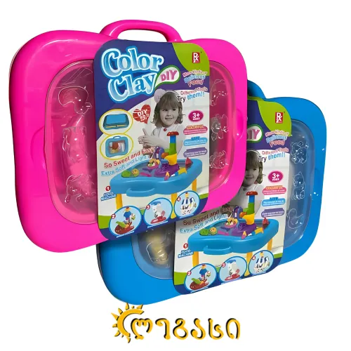 საძერწი თიხა მაგიდით კომპლექტი