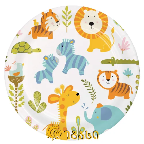 დაბადების დღის თეფში საბავშვო 10-ც.  #-9 . დიდი