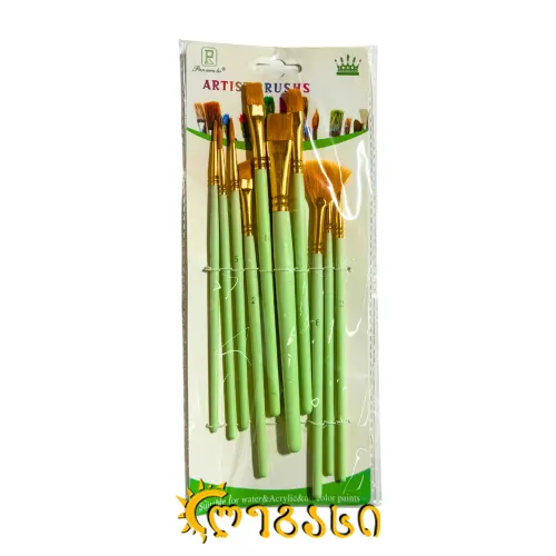 სამხატვრო ფუნჯების ნაკრები (10 ცალი)