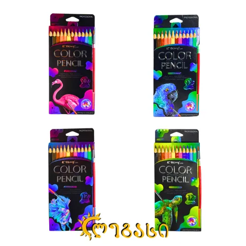 ფერადი ფანქრები (12 ფერი) 