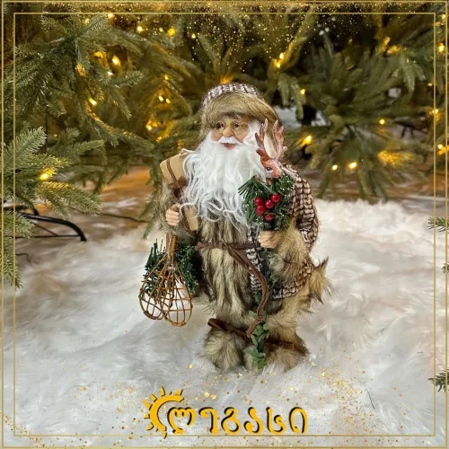 თოვლის ბაბუს დეკორაცია 18სმ.