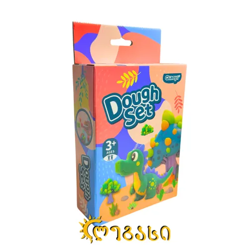 პლასტელინი საძერწი ფორმებით DOUGH SET