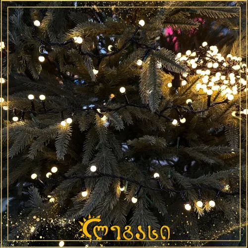 საახალწლო განათება 300-ნათ. 10 მეტ.