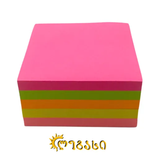 წებოვანი ფურცელი მაგიდის ფერადი 500-ც.