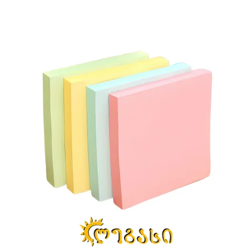 წებოვანი ფურცელი მაგიდის ფერადი 300-ც.