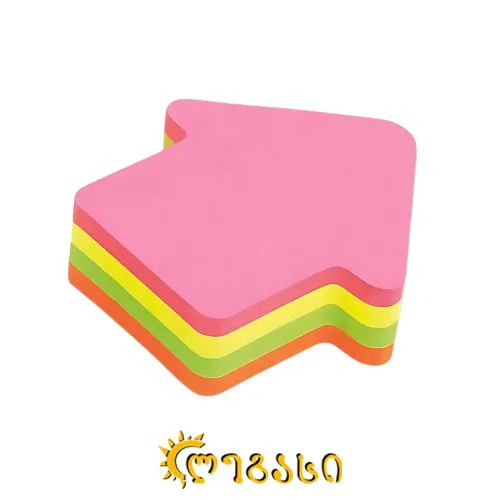 წებოვანი ფურცელი მაგიდის ფერადი 300-ც.