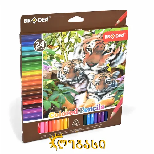 ფერადი ფანქარი 24ც.