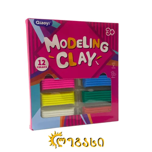 პლასტელინი 12 ფერი