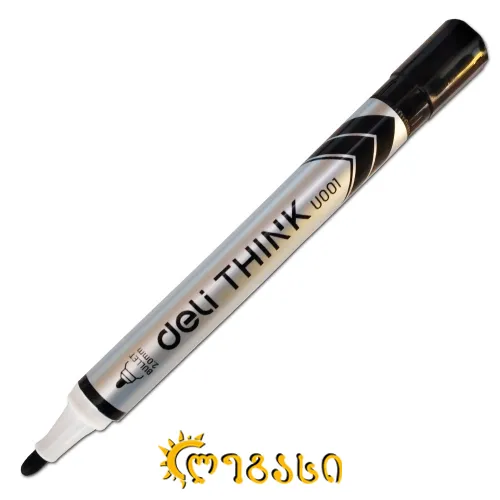 დაფის მარკერი შავი DELI