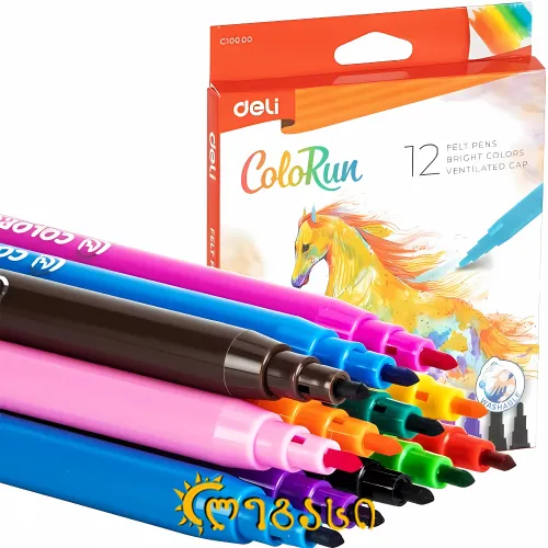 ფლომასტერი 12 ფერი