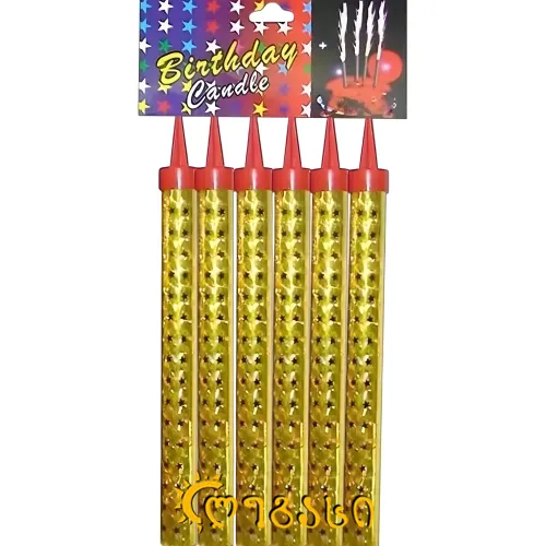 დაბადების დღის სანთელი 6ც. 27სმ.