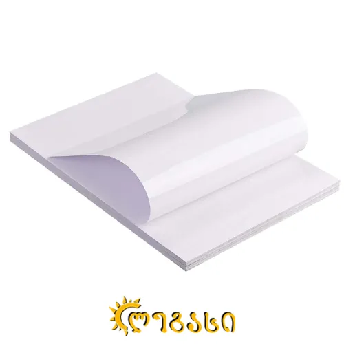 ფოტოქაღალდი A4 პრიალა წებოვანი 135 გრ. 50 ფურცელი SPP-135-A4A