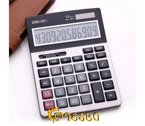 გამომთვლელი მანქანა 12 თანრიგიანი Deli Stationery 1671