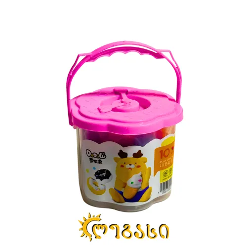 პლასტელინი PLAY DOUGH (10 ფერი)