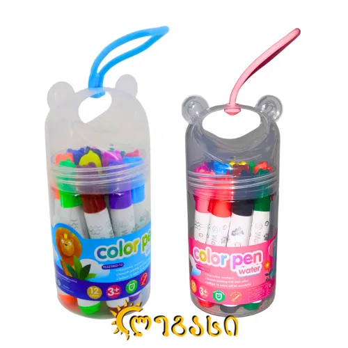 ფლომასტერი COLOR PEN WATER (12 ფერი)