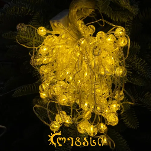 საახალწლო ნაძვის ხის განათებნა 3*2მ  160ნათ