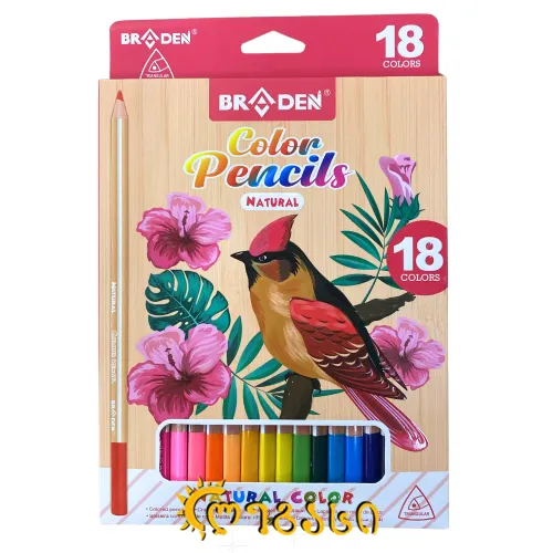 ფერადი ფანქარი 18ც.