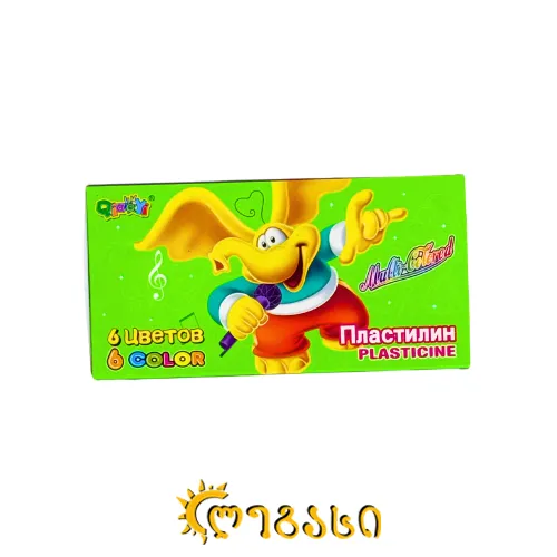 პლასტელინი (6 ფერი)