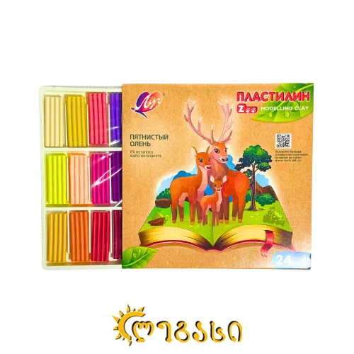 პლასტელინი (24 ფერი)