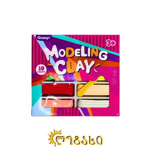 პლასტელინი (10 ფერი) MODELING CLAY 