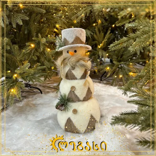 თოვლის ბაბუს დეკორაცია