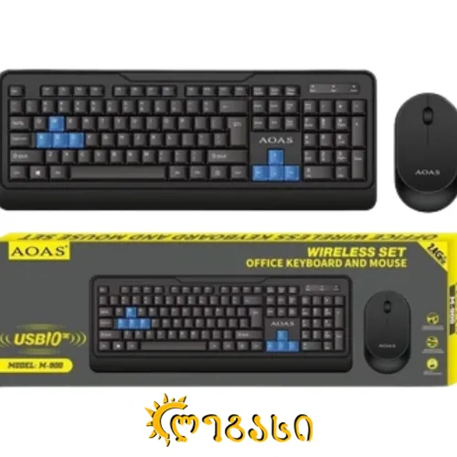 კომპიუტერის უკაბელო კლავიატურა და მაუსი 