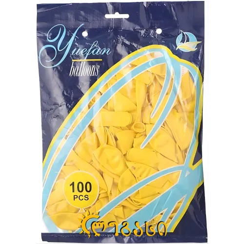 გასაბერი ბუშტი 100ც (ყვითელი)