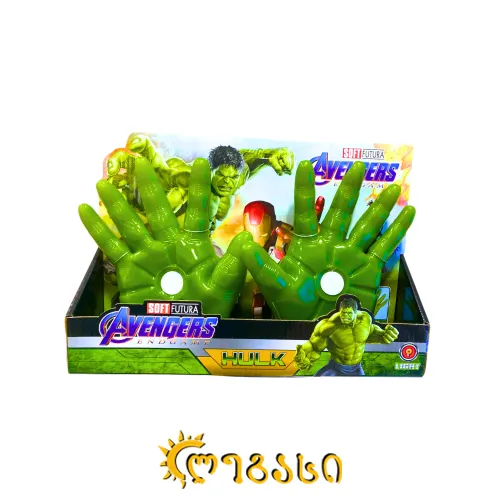 სათამაშო ხელის ნიღაბი - ჰალკი (HULK)