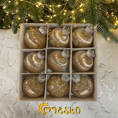 ნაძვის ხის მოსართავი (9ც.)