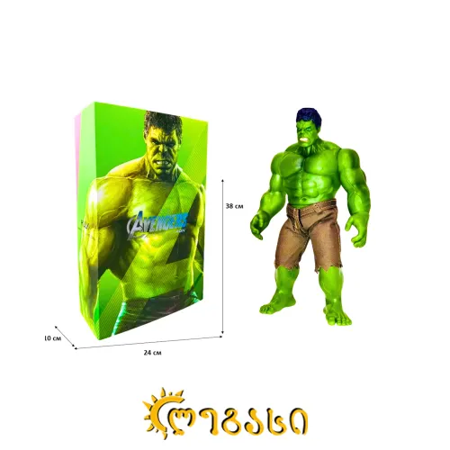 საკოლექციო ფიგურა - ჰალკი SUPER HERO SERIES DOLL (HULK) 31 სმ