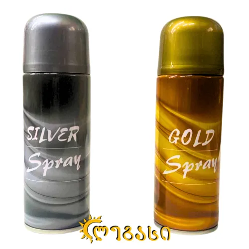 საახალწლო სპრეი ოქროსფერი/ვერცხლისფერი-41641
