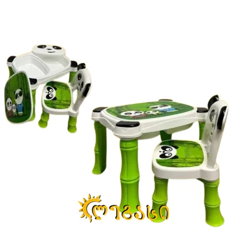 ბავშვის მაგიდა და სკამი პლასმასის	