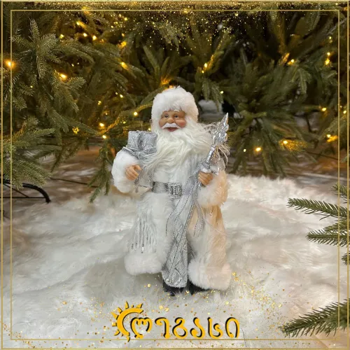 თოვლის ბაბუს დეკორაცია 12სმ.